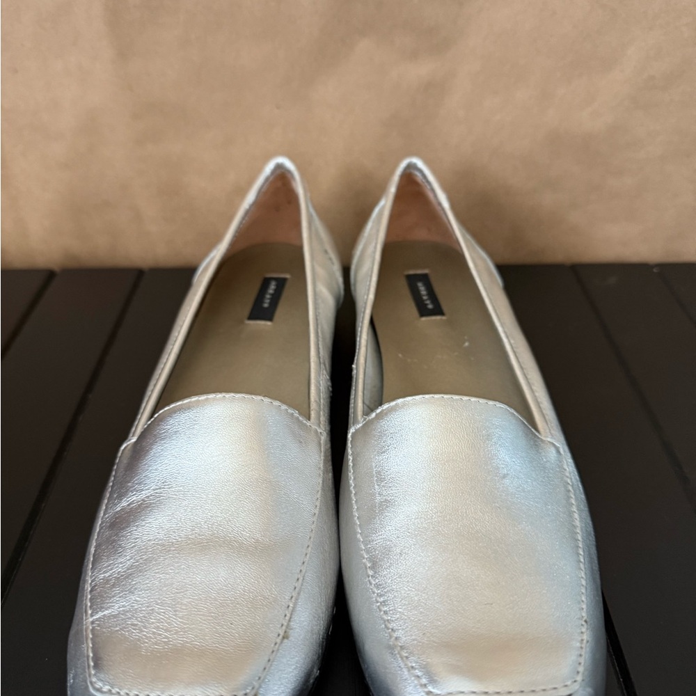 Metallic silver Women's Loafers Array - Picture 2 of 6